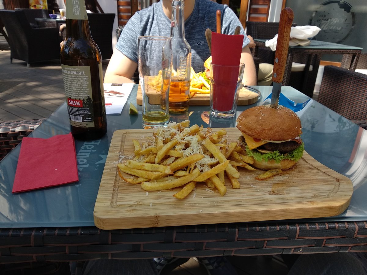 First Burger we had in Galati
