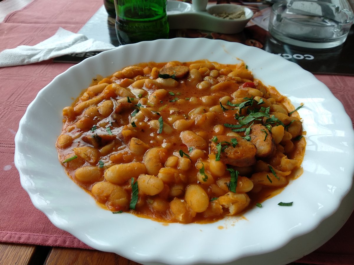 The great fasole with sausages
