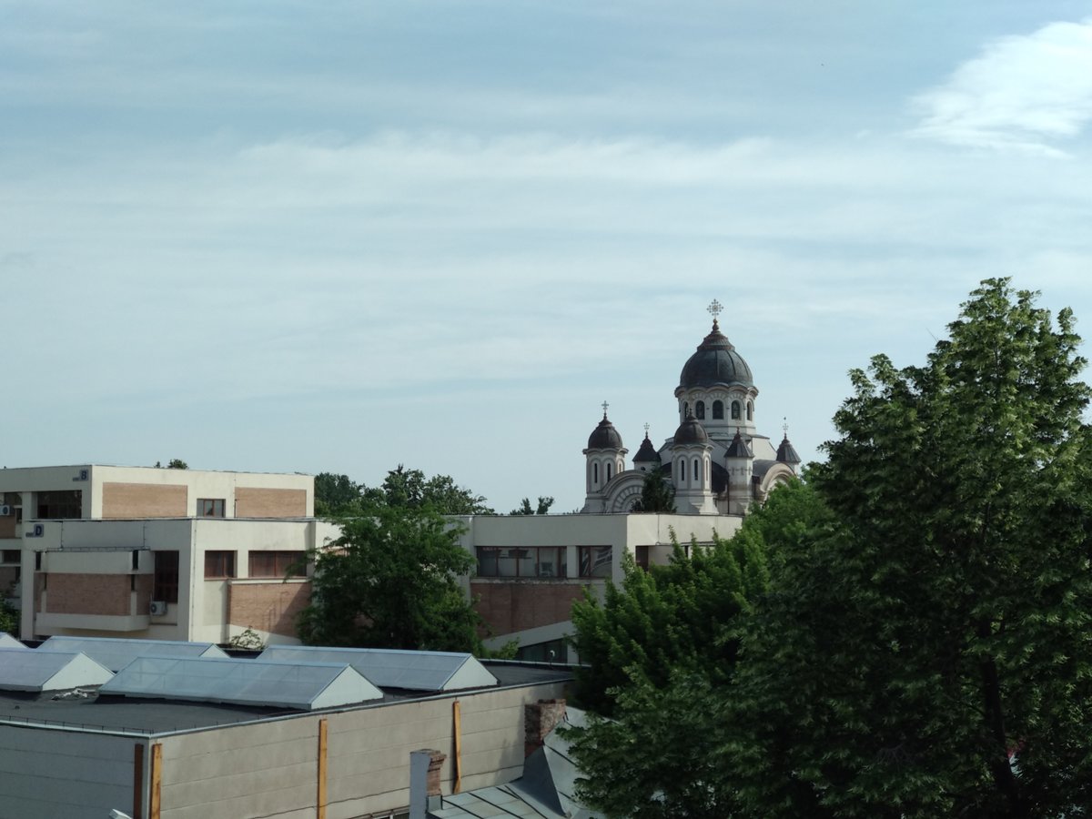  The Galati's orthodox cathedral seen from our room
